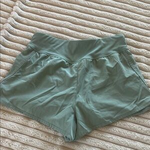 RBX Women's Athletic Shorts in Sage Green